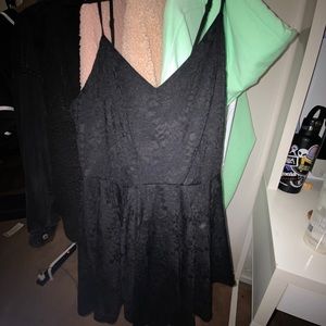 Black lace dress